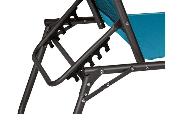 Berger Slimline Dreibein Sonnenliege Hellblau – Bild 4